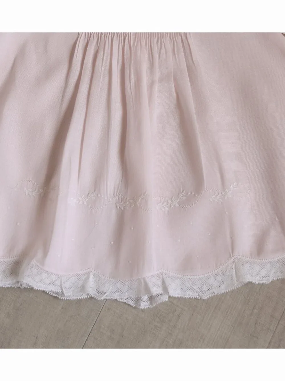 Pink Heirloom Slip Dress Vintage Feltman Brothers 6 Months Baby Special Occasion